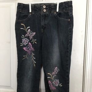Faded glory girls size 10 denim capris
